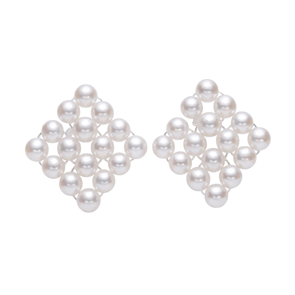 14K Filled Gold Natural Freshwater Aurora Pearl Stud Earrings