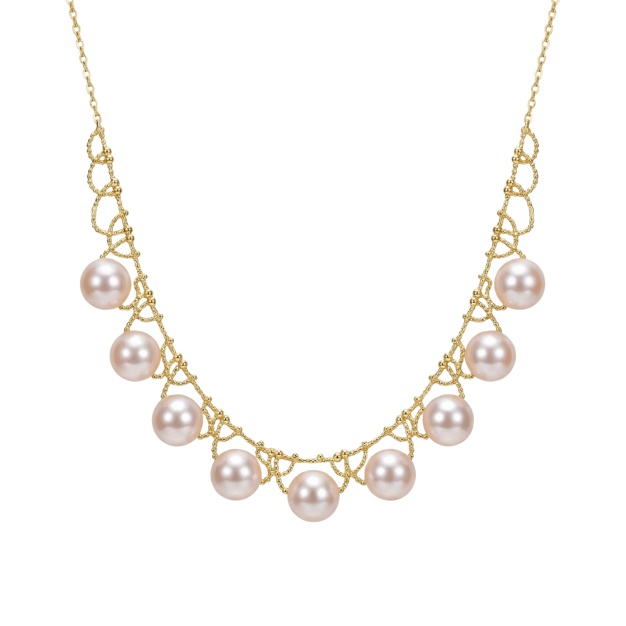 18K Gold 8–8.5mm Japan Akoya Sea Pearl Necklace